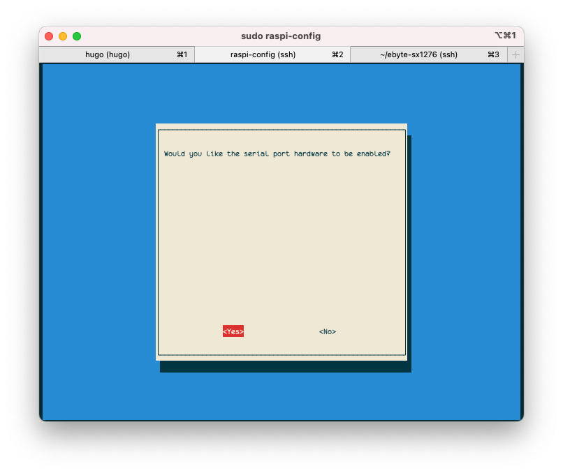 raspi-config disable serial enable